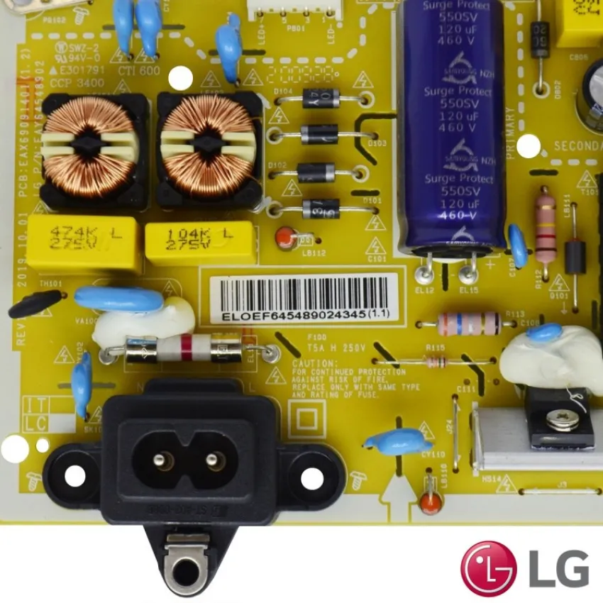 PLACA FONTE LG 32LK610B 32LK611C 32LK615B 32LM621C 32LM625B 32LM627B 32LT330H EAY64548901 EAY64548902 EAY64548908