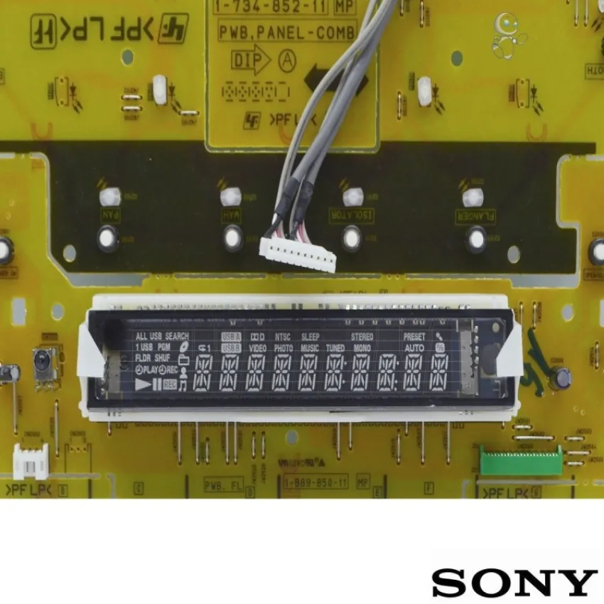 PLACA DO PAINEL FRONTAL SONY 1-889-852-11 1-734-852-11 1-889-853-11 Y8288607A | ORIGINAL 