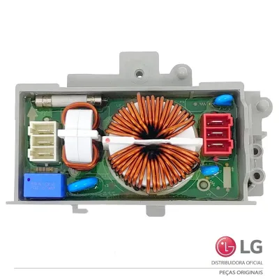 PLACA DE FILTRO DE LINHA LAVA E SECA LG EAM62492313 NAS106F1WBZ WD10WP6 WD11EP6 WD11WP6 WD11SB6D WD11VCS6 WD11WCS6