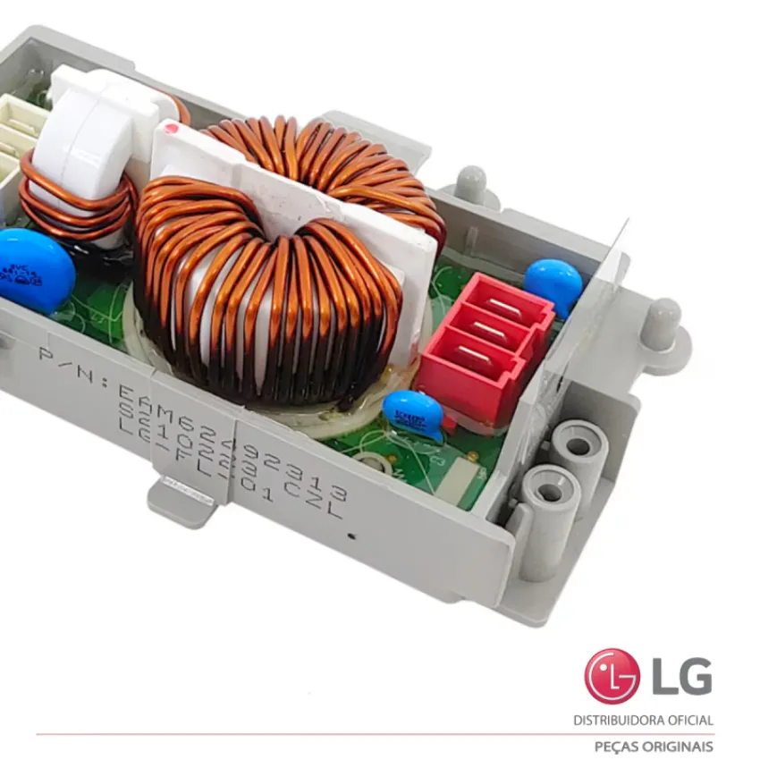 PLACA DE FILTRO DE LINHA LAVA E SECA LG EAM62492313 NAS106F1WBZ WD10WP6 WD11EP6 WD11WP6 WD11SB6D WD11VCS6 WD11WCS6