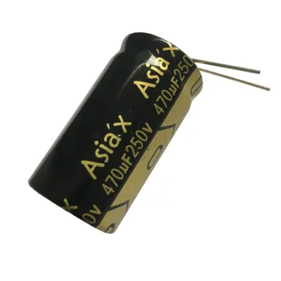 CAPACITORES ELETRICOS 470uF X 250v 105º (KIT com 10 Peças) 470 x 250v