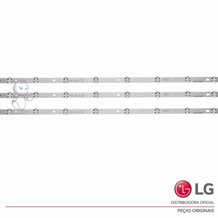 KIT BARRAMENTO DE LED LG 43UF6400 43UH6000 43UH6100 AGF79044601 AGF79099702 NOVO | ORIGINAL