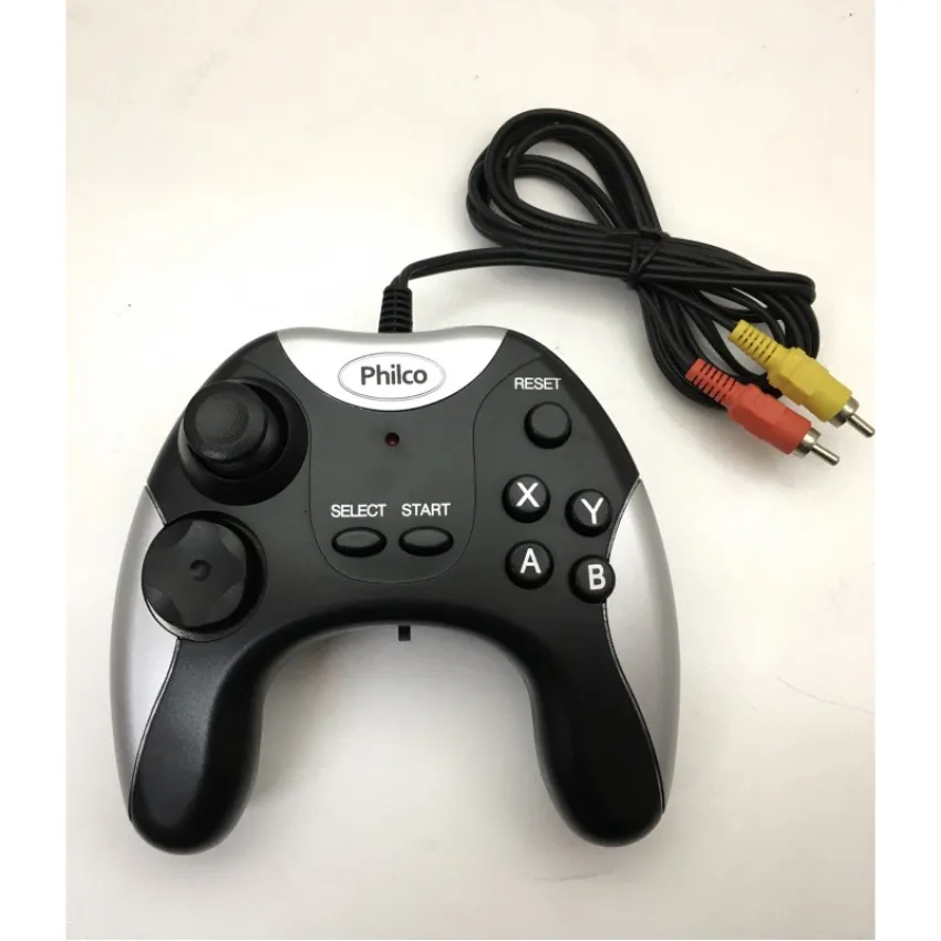 CONTROLE VIDEO GAME JOYSTICK PHILCO 30 JOGOS NA MEMORIA