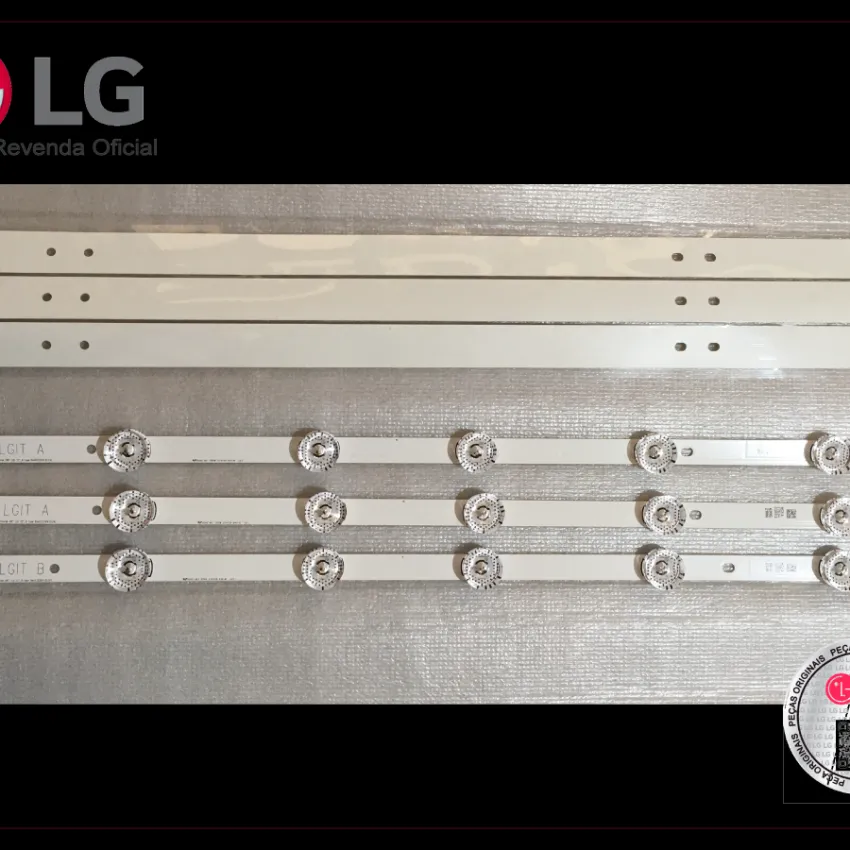 KIT BARRAMENTO LED LG 32SE3B AGF78662301 3 BARRAS 7 LEDS  (2 BARRAS A / 1 BARRA B) 6916L-2101A 6916L-2100A