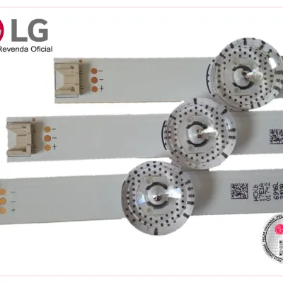 KIT BARRAMENTO LED LG 32SE3B AGF78662301 3 BARRAS 7 LEDS  (2 BARRAS A / 1 BARRA B) 6916L-2101A 6916L-2100A