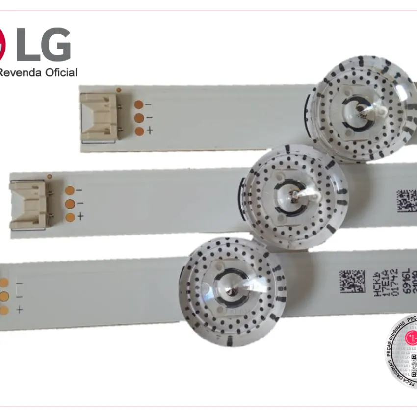 KIT BARRAMENTO LED LG 32SE3B AGF78662301 3 BARRAS 7 LEDS  (2 BARRAS A / 1 BARRA B) 6916L-2101A 6916L-2100A