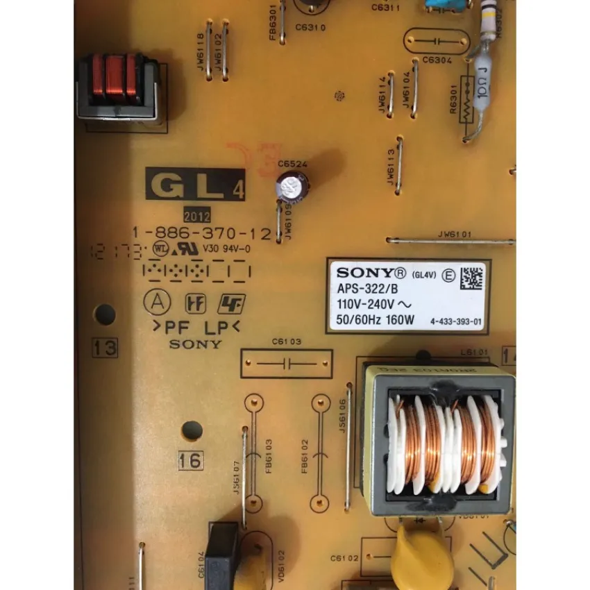 PLACA FONTE SONY KDL-40EX655 APS-322 APS-322/B 147440311 1-886-370-12 | SEMI NOVA