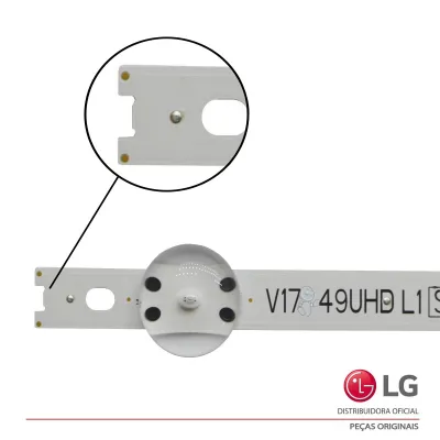 KIT BARRAMENTO LED LG 49UJ6565 49UJ6525 AGF30001201 AGF30001101 | ORIGINAL