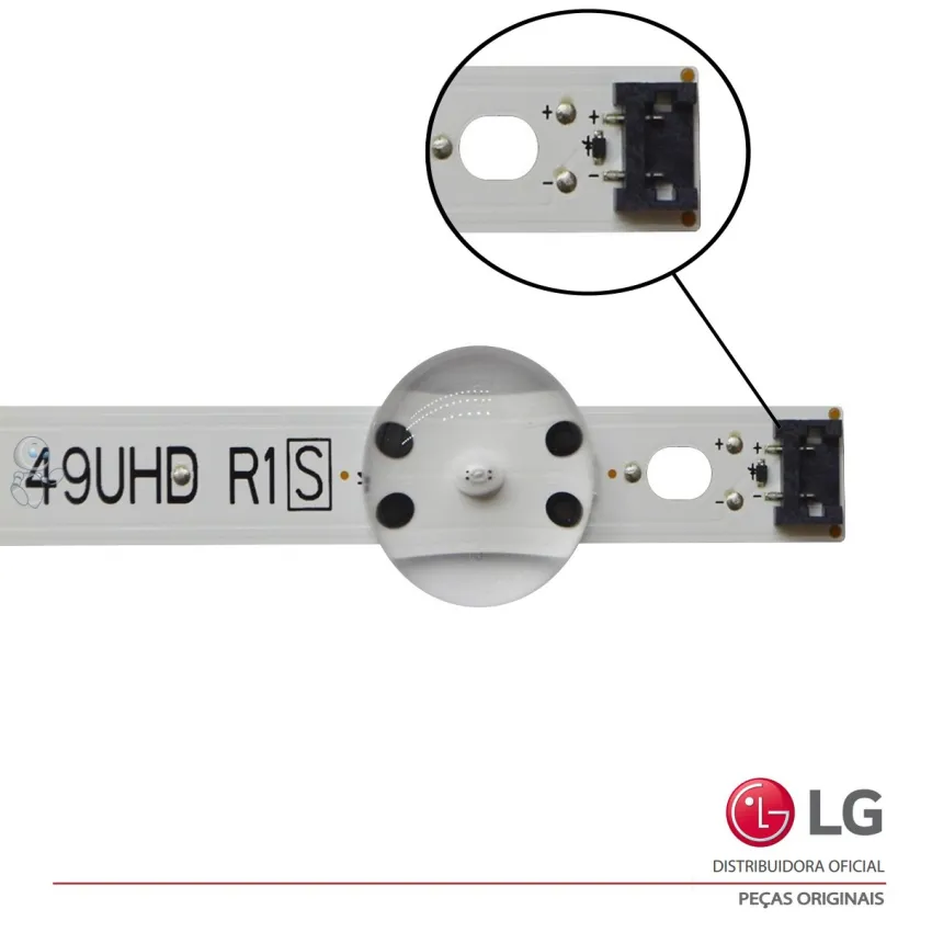 KIT BARRAMENTO LED LG 49UJ6565 49UJ6525 AGF30001201 AGF30001101 | ORIGINAL