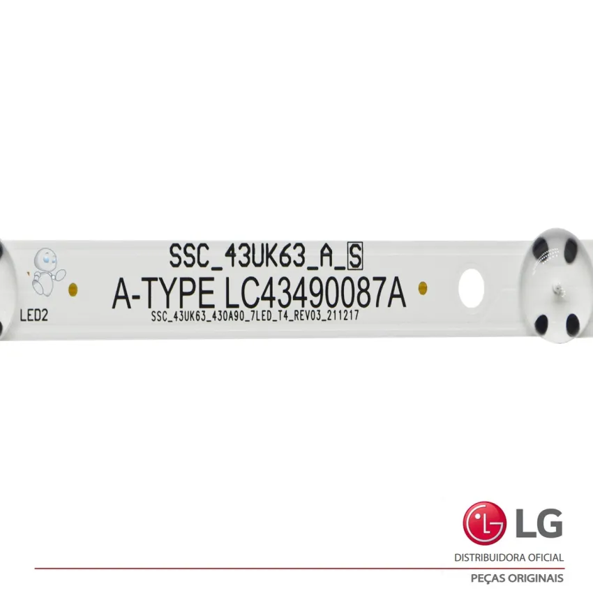 KIT BARRAMENTO LG 43LJ5500 43LJ551C 43LJ5550 43LK5700 43LK571C 43LK5750 43UK6310 43UJ6300 AGF78860201 AGF78899502