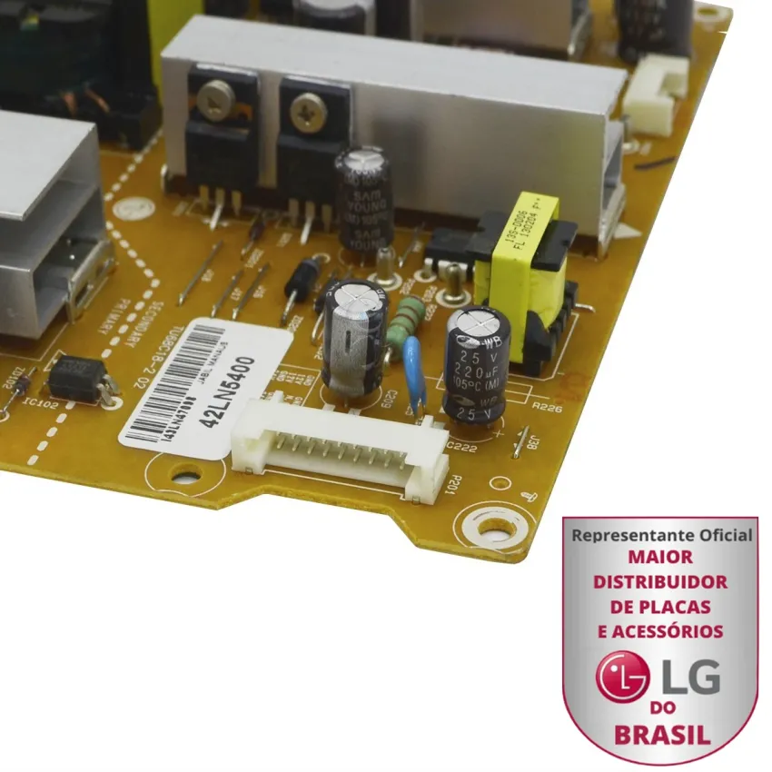 PLACA FONTE LG 42LA6130 42LN5400 42LN549C 42LA6130 42LN5700 42LP360H 42LP560H EAY62810501 EAY62810502 EAX65100001