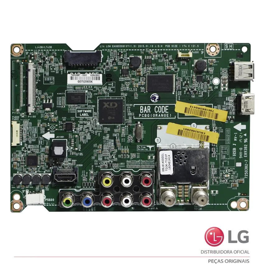 PLACA PRINCIPAL LG 49LB5500 EBU62862802 EBT62940101 EAX65359107 | NOVA