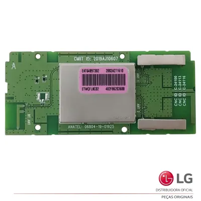 PLACA WI-FI LG 43UN7300PSC 43UN731C0SC 49NANO81SNA 50NANO79SND 60UN7310 EAT64897302 EAT64897301 EBR30826201 | NOVA