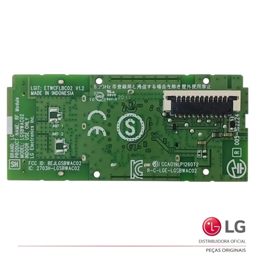 PLACA WI-FI LG 43UN7300PSC 43UN731C0SC 49NANO81SNA 50NANO79SND 60UN7310 EAT64897302 EAT64897301 EBR30826201 | NOVA