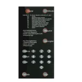 MEMBRANA MICROONDAS BRASTEMP BMP31 BMP 31 / COM DOURADOR  (PRETA)