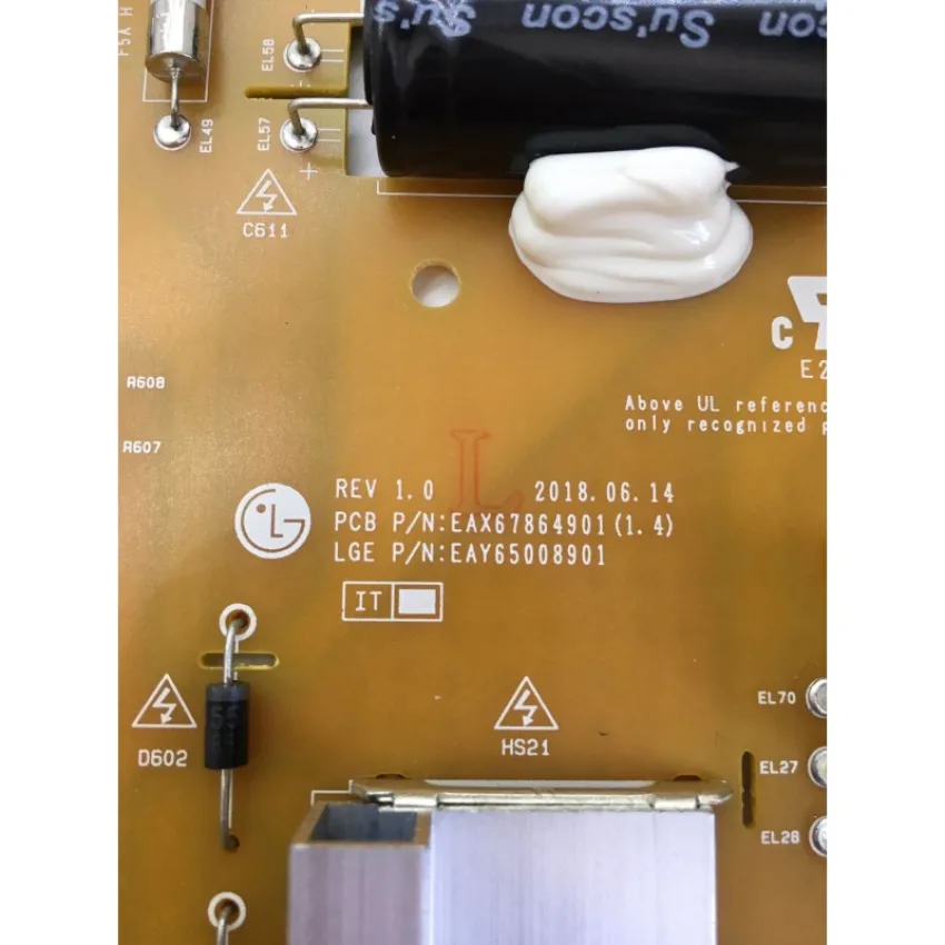 PLACA FONTE LG 60UK6200 60UM7270 60UL3E-B EAY65008901 EAX67864901 - ORIGINAL