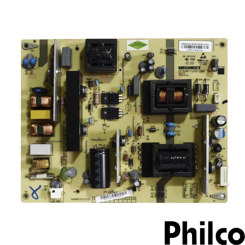 PLACA FONTE PHILCO PTV49F68DSWN MP150D-2MF 560-U SEMI-NOVA