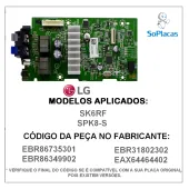 PLACA AMPLIFICADORA LG SK6RF SPK8-S EBR86735301 EAX64464402 NOVA | ORIGINAL