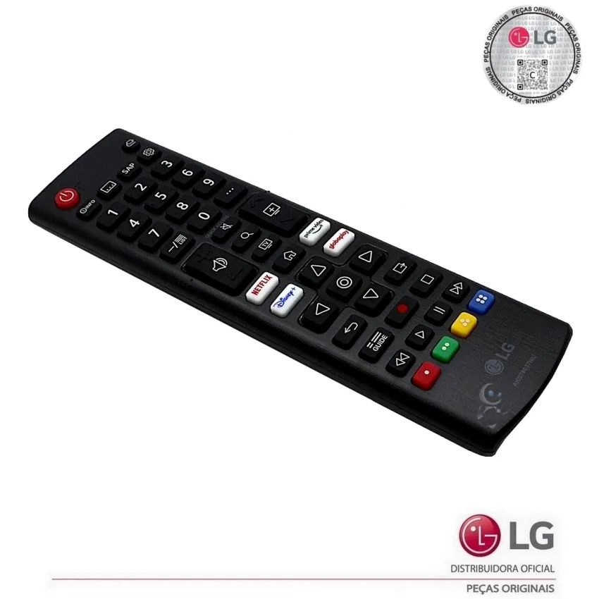 CONTROLE REMOTO SMART TV LG AKB76037602 AKB76040312 AKB76040304 *NETFLIX * PRIME VÍDEO * DISNEY + * GLOBOPLAY*