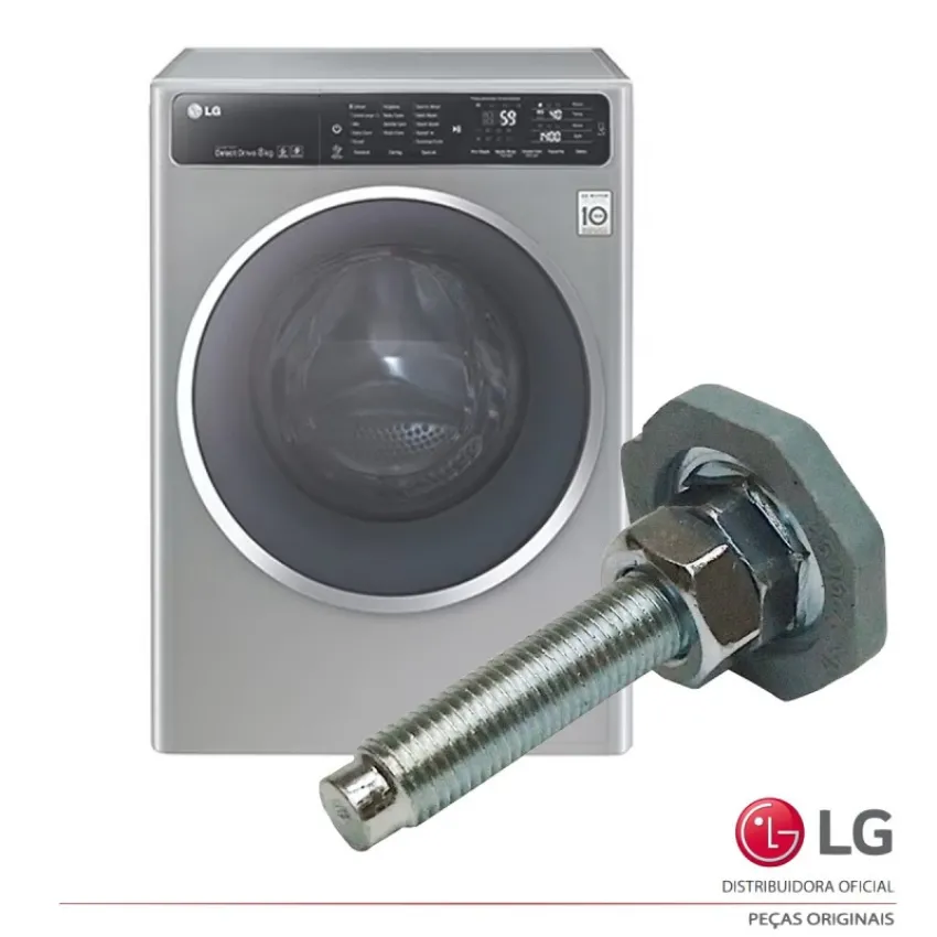 O PAR DE PÉS COM AJUSTE DE ALTURA LAVA E SECA LG AFC72909305 AFC72755404 - ORIGINAL