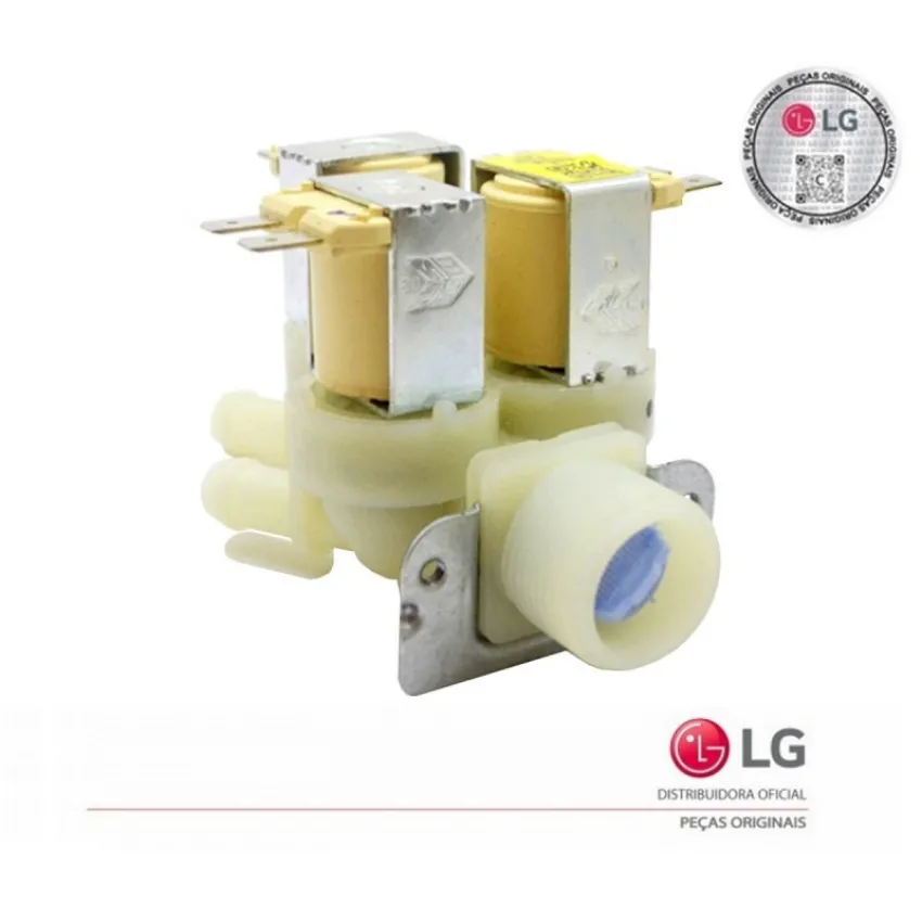VÁLVULA DE ENTRADA 3 VIAS LAVA E SECA LG 220V 5220FR2075B - ORIGINAL