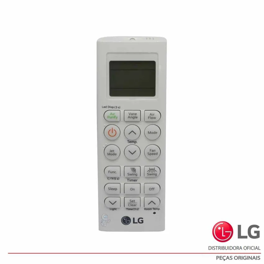 CONTROLE REMOTO AR CONDICIONADO LG AMNW24GTTC0 ATNW18GTLP0 PWLSSB21H PQWRHQ0FDB AKB75735404 AKB73455716 - ORIGINAL