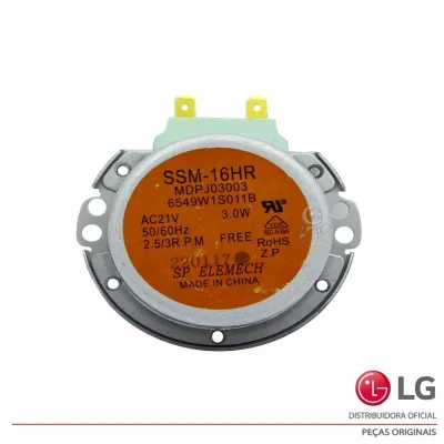 MOTOR DO PRATO GIRATÓRIO LG MS3042R MS3044L MS3045S SSM-16HR 6549W1S011B - ORIGINAL