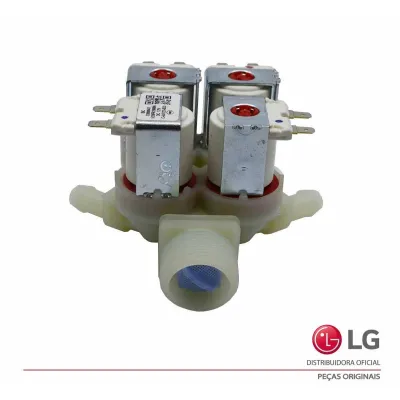 Valvula Entrada De Água 4 Vias 12v Lava E Seca Lg AJU75412402 5220fr2008n - Original