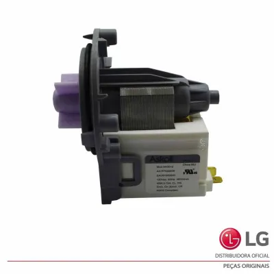 ELETROBOMBA / BOMBA DE DRENAGEM LAVA E SECA LG 127V M120-2 EAU61383503 - ORIGINAL