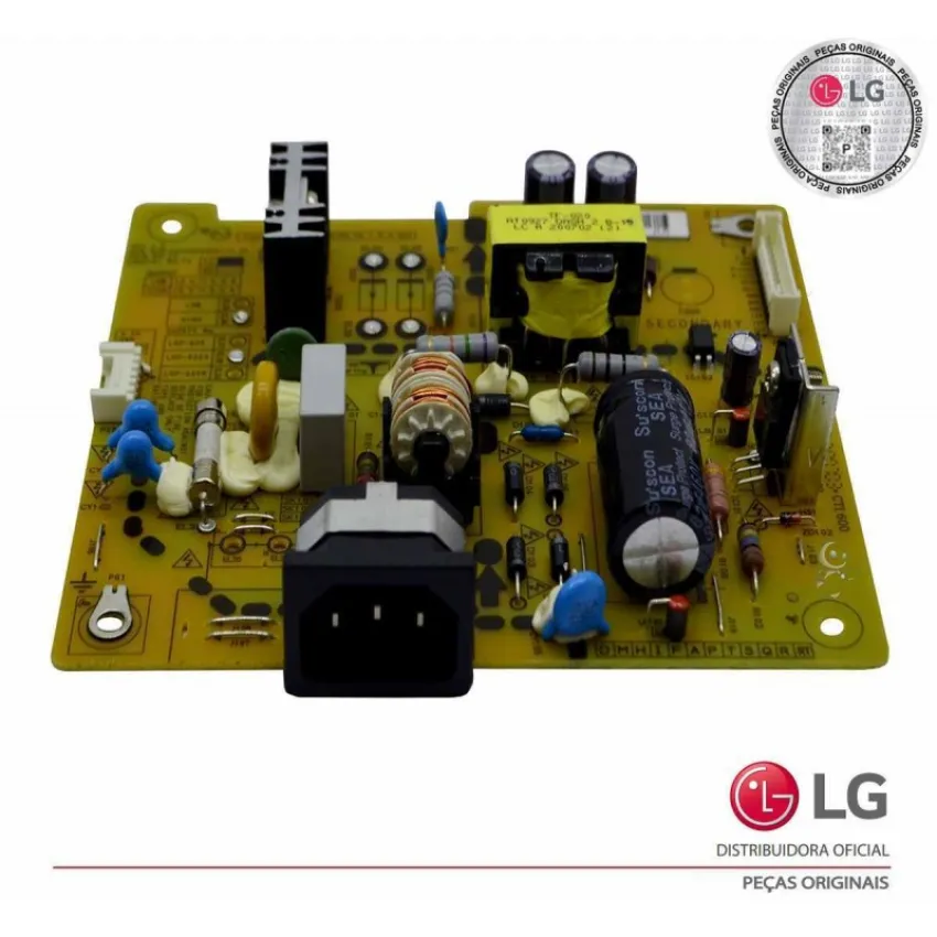 PLACA FONTE LG 22SM3B-B 22SM3G-B 24BN650U-B 24GM79G-B EAY62909502 EAY62909504 EAX64998607 - ORIGINAL