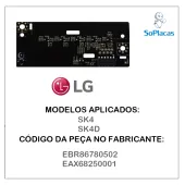 PLACA FRONTAL LED LG SK4 SK4D EBR86780502 EAX68250001 | ORIGINAL