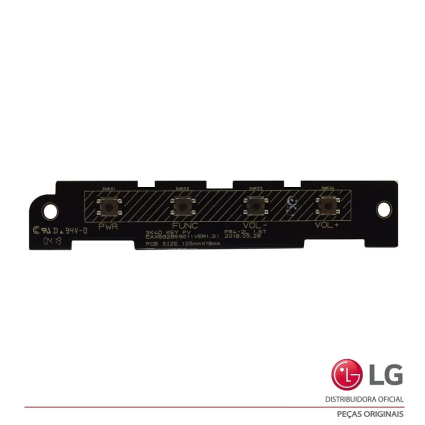 TECLADO DE FUNÇÃO LG SK4 SK4D EBR86780503 EAX68285901 - ORIGINAL
