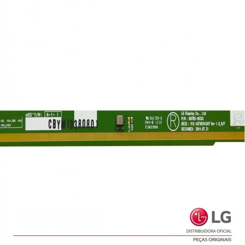 PLACA DRIVER V-CON 43LF5400 43LH5700 43LM6370PSB 43LU660H 43LW540S 6870S-1933C CLS31261801 | ORIGINAL