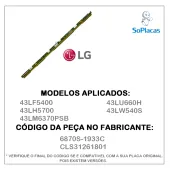 PLACA DRIVER V-CON 43LF5400 43LH5700 43LM6370PSB 43LU660H 43LW540S 6870S-1933C CLS31261801 | ORIGINAL