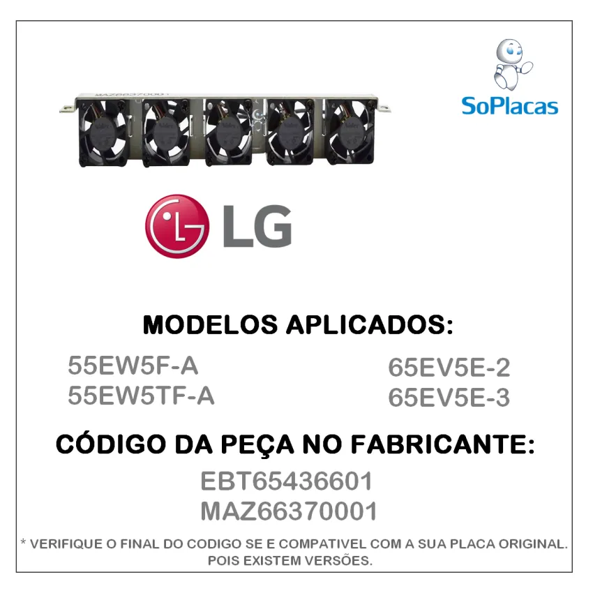 MICROVENTILADOR 55EW5F-A 55EW5TF-A 65EV5E-2 65EV5E-3 EBT65436601 MAZ66370001  12V 0.06A