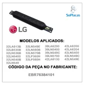 TECLADO DE FUNÇÕES LG 32LA613B 32LB530B 32LN536B 32LN5400 32LN540B 32LN549C EBR76384101 EBT62443004 | ORIGINAL
