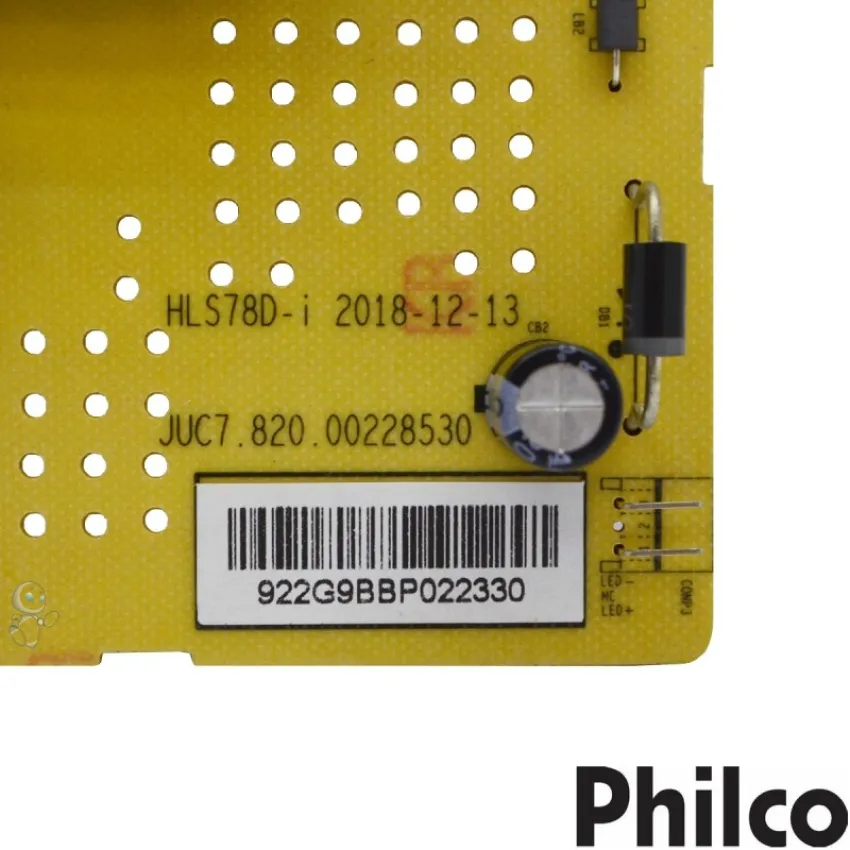 PLACA FONTE PHILCO PTV28G50SN PTV32G50SN PTV32G60SNBL JUC7.820.00228530 HLS78D-i - ORIGINAL