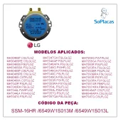 MOTOR DO PRATO GIRATÓRIO MICROONDAS LG SSM-16HR 21V 6549W1S013M - ORIGINAL