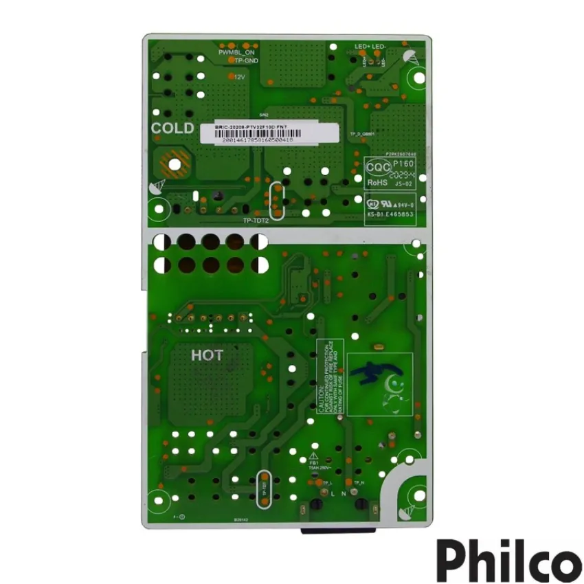 PLACA FONTE PHILCO PTV32F10D PTV32F10 PW.52W2.581 - ORIGINAL