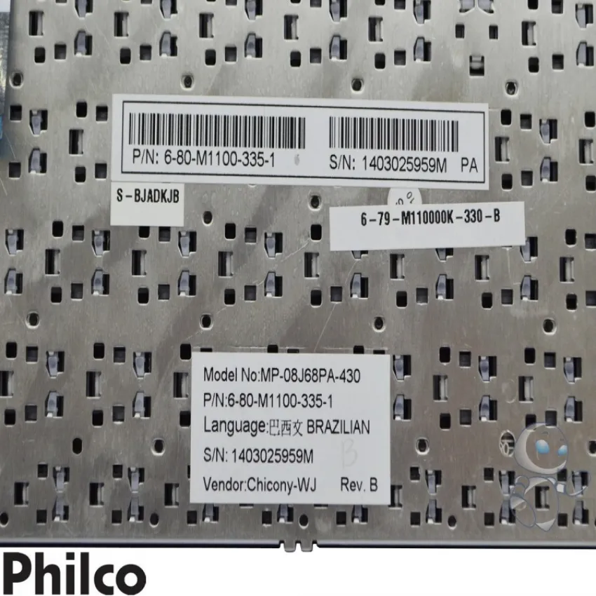 TECLADO NOTEBOOK PHILCO MP-08J68PA-430 6-80-M1100-335-1 | ORIGINAL