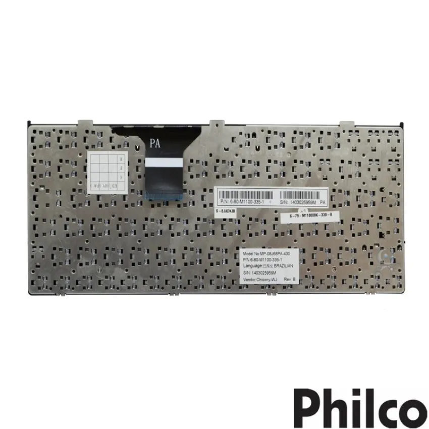 TECLADO NOTEBOOK PHILCO MP-08J68PA-430 6-80-M1100-335-1 | ORIGINAL