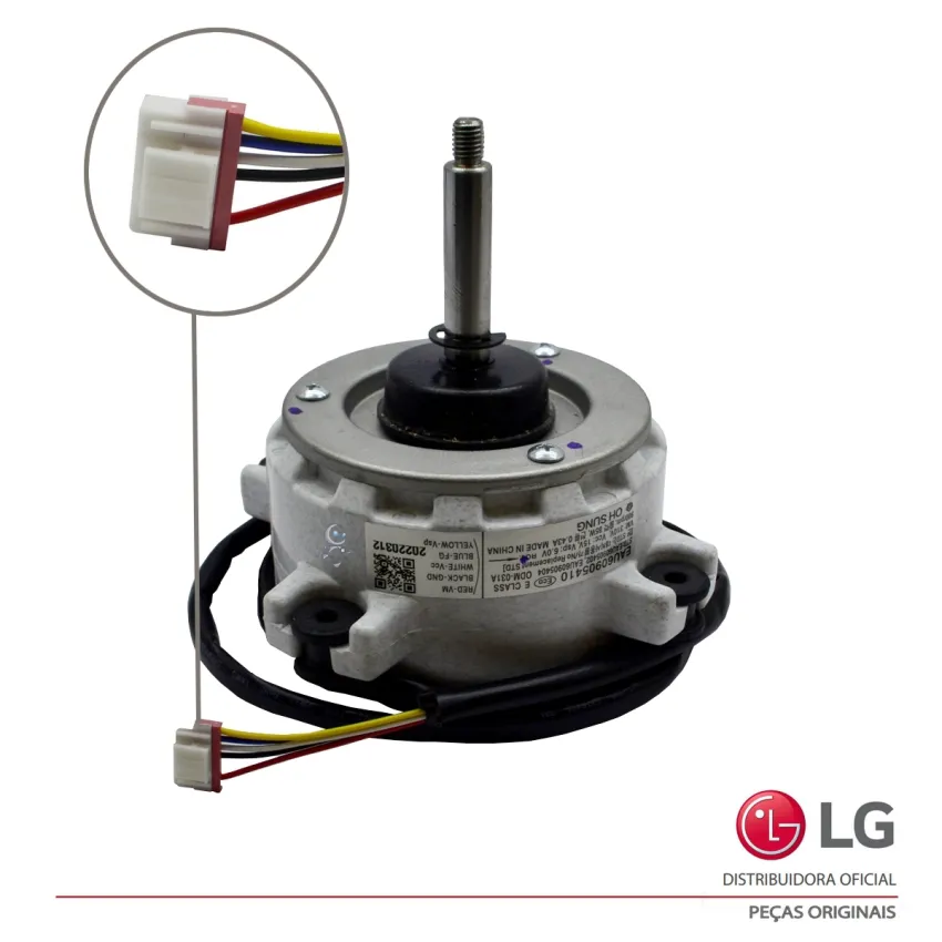 MOTOR CONDENSADORA PARA AR CONDICIONADO LG EAU60905410 NOVO | ORIGINAL