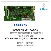 PLACA PRINCIPAL MONITOR SAMSUNG LC32F391FWLXZD LC32F391 C32F391FWL BN91-17623G BN41-02513A