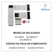PAR CABO FLAT (LVDS) LG 25UM58 25UM58-P 25UM58-G EAD63787504 EAD63787604