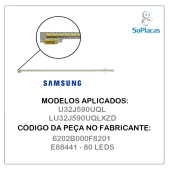 BARRA DE LED SAMSUNG U32J590UQL 6202B000F8201 E88441 | 80 LEDS | SEMI NOVA