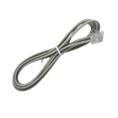 FIO DE TELEFONE | CABO TELEFÔNICO 1,5M PLUG 2 VIAS (CINZA)