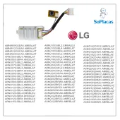 PLACA DISPLAY EVAPORADORA LG COM ALOJAMENTO  ABQ73301301 - ORIGINAL