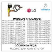 VÁLVULA DE EXPANSAO TERMOSTÁTICA ELETRÔNICA LG AR CONDICIONADO MJX65072204 AJU36719709
