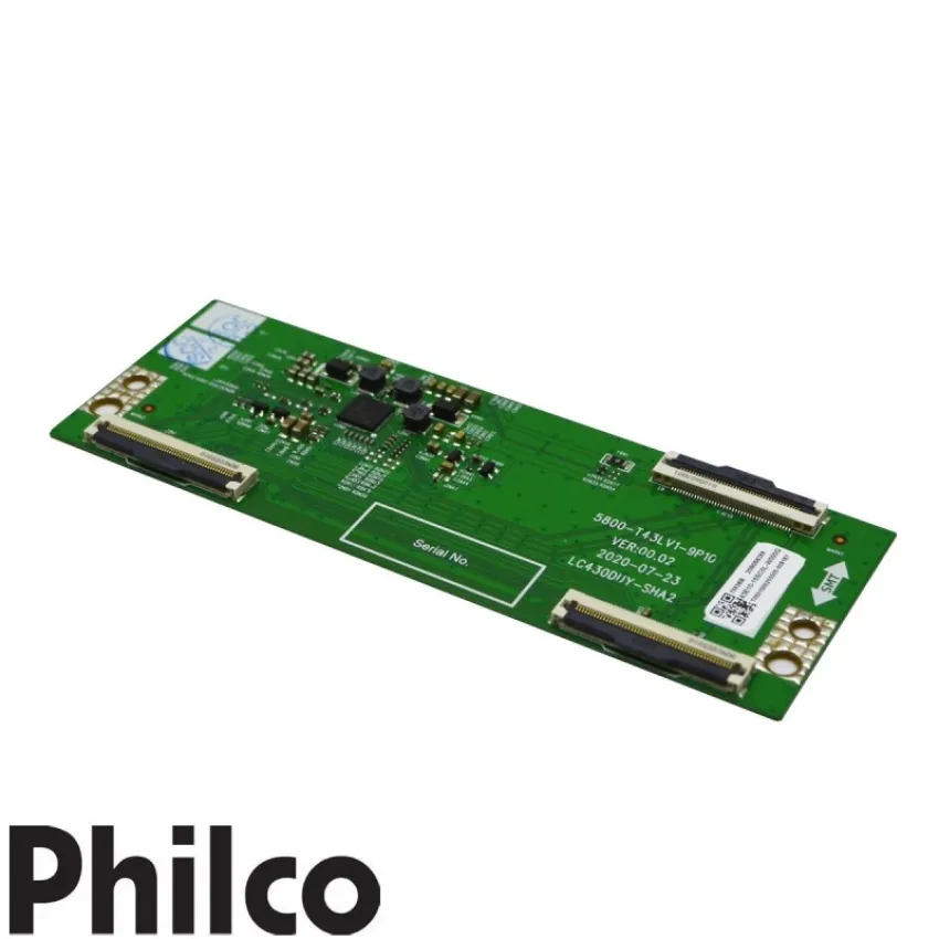 PLACA TCON PHILCO PTV43E10N5SF PTV43E10 5800-T43LV1-9P10 LC430DUY-SHA2 - ORIGINAL