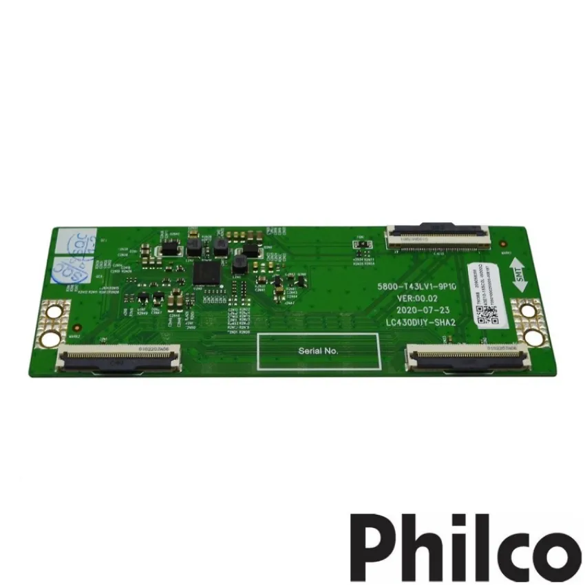 PLACA TCON PHILCO PTV43E10N5SF PTV43E10 5800-T43LV1-9P10 LC430DUY-SHA2 - ORIGINAL